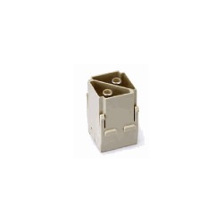 Insert HM modulaire, Raccordement à vis axiale, mâle, 2 pin, 100A, Polycarbonate 